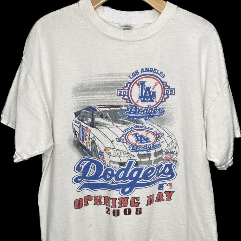 REMAKE Los Angeles Dodgers Nascar Y2K Racing Baseball T-Shirt